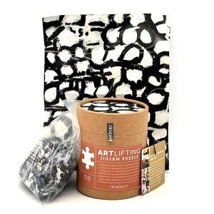 Artlifting Jigsaw Puzzle By Demdaco 120 Pieces Off-White Black 8"x10" Linda King